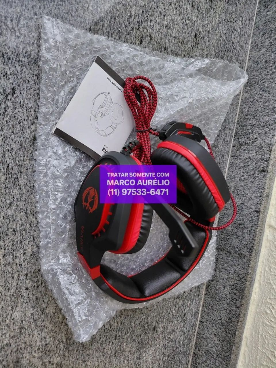 Headset Gamer com Microfone Plug 3.5 - R$ 100 - Foto 4