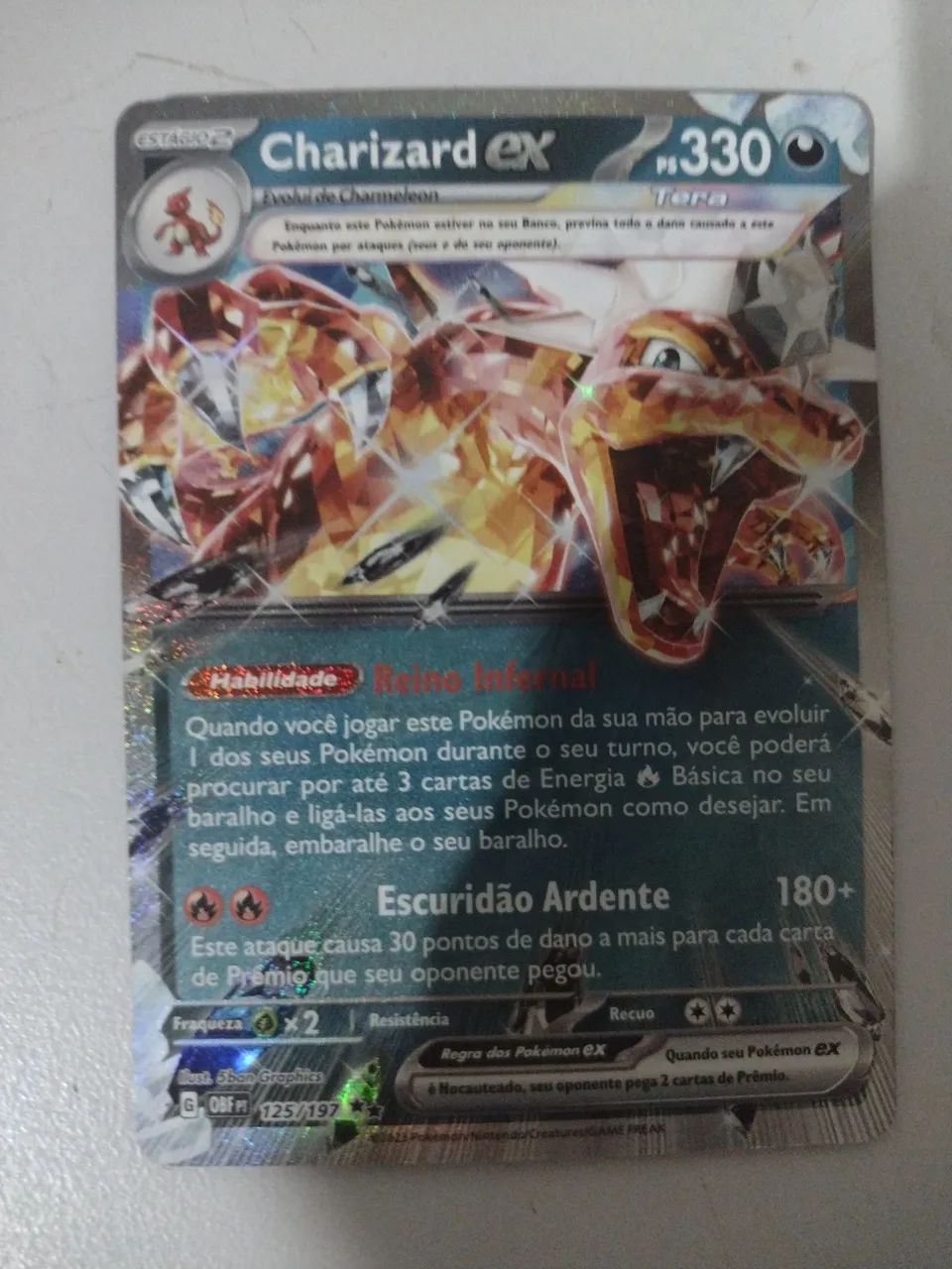 CARTA POKÉMON CHARIZARD EX