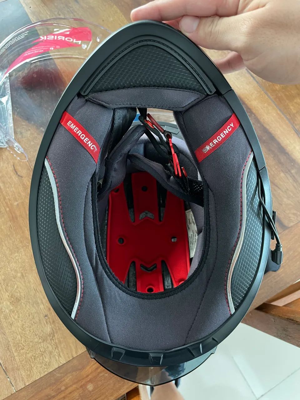 Capacete Norisk Carbon R 58 com PPF - Foto 3