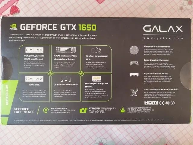 GTX 1650 4GB GALAX OC - Foto 4