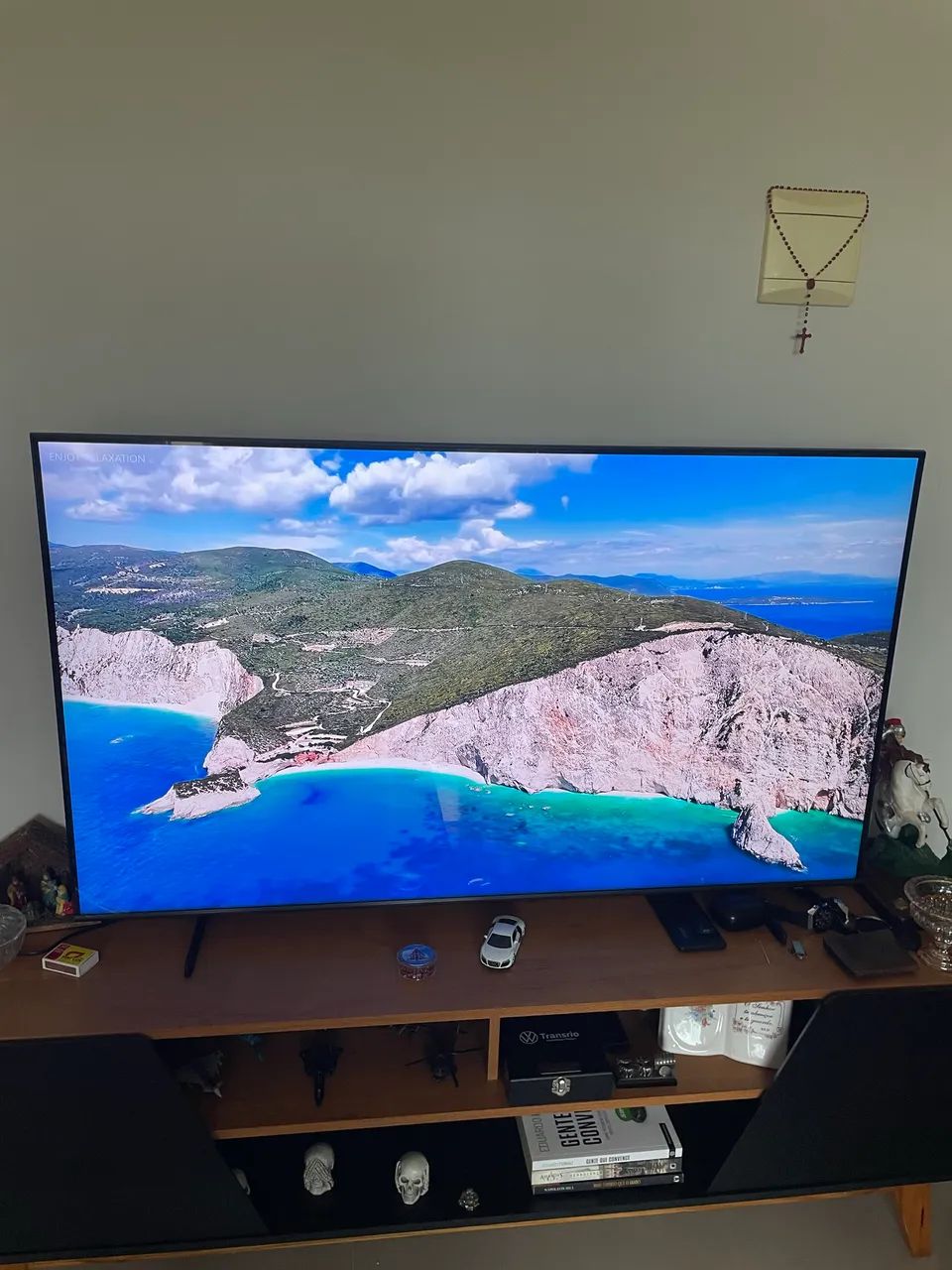 Smart TV Samsung 55? 4K QLED - VENDO OU TROCO - Foto 2