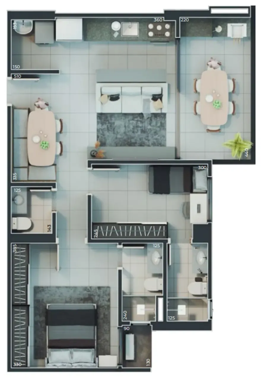 PLANTA 74m²