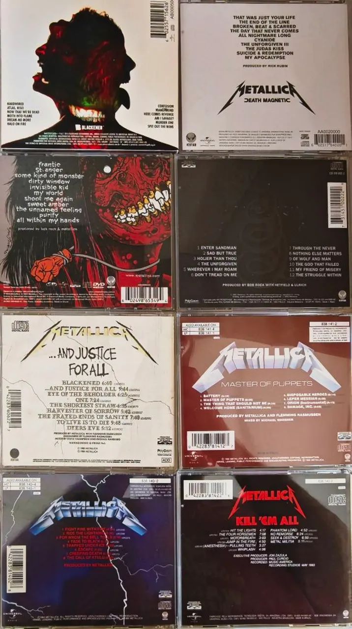 Coleção CD's e DVD's do Metallica - Foto 3