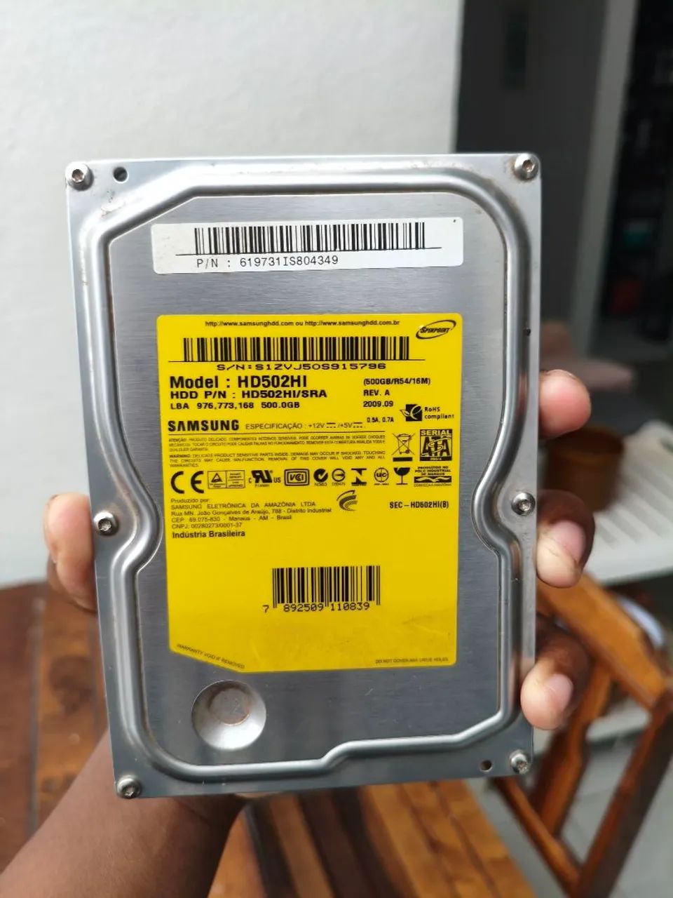 Vendo ou Troco HD 500GB