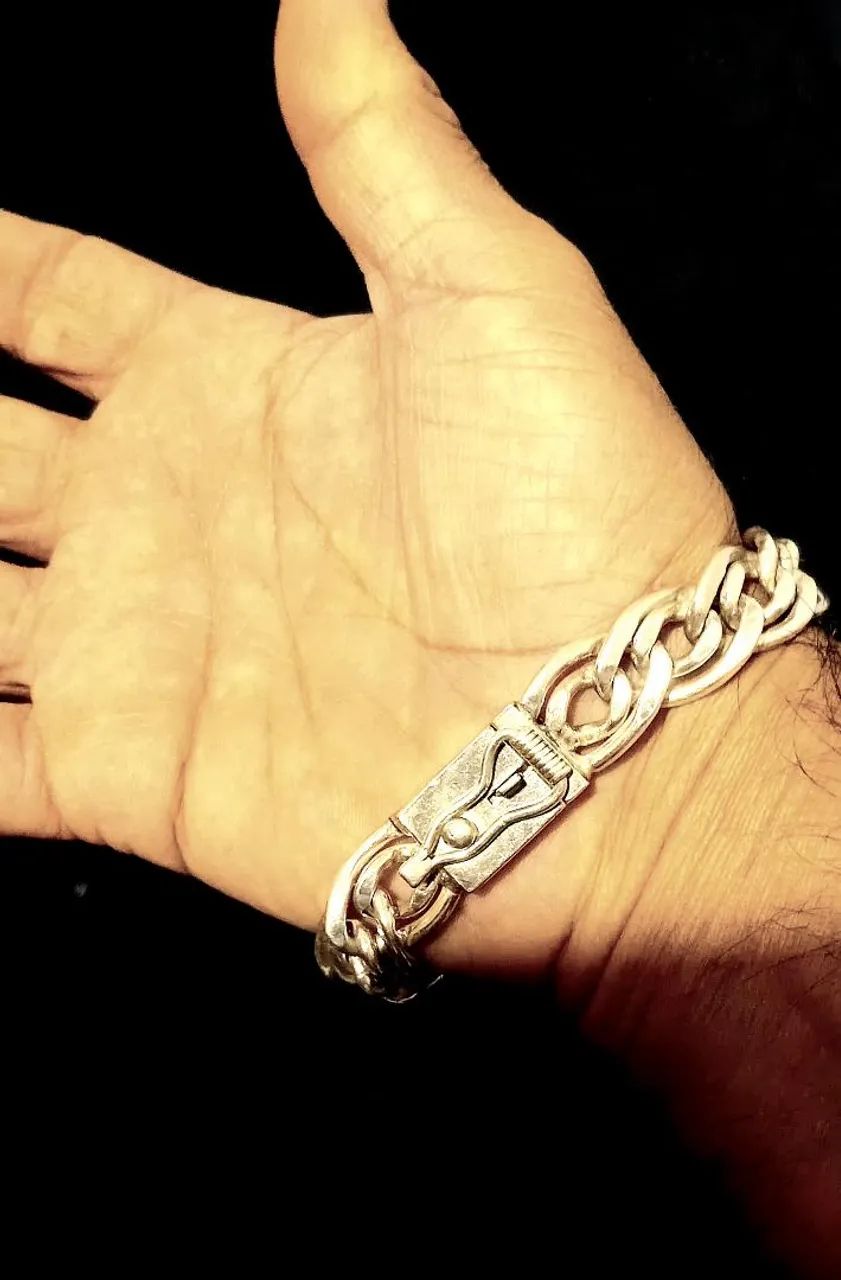 Pulseira prata genuína 925 - Foto 2