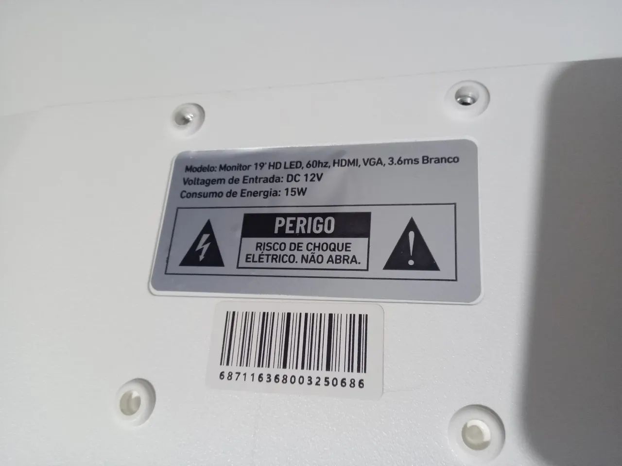 Monitor Mymax 19 polegadas Branco - Foto 4