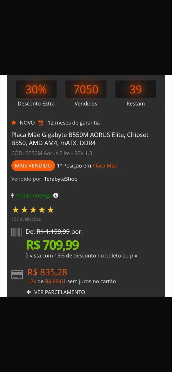 Placa mãe de computador