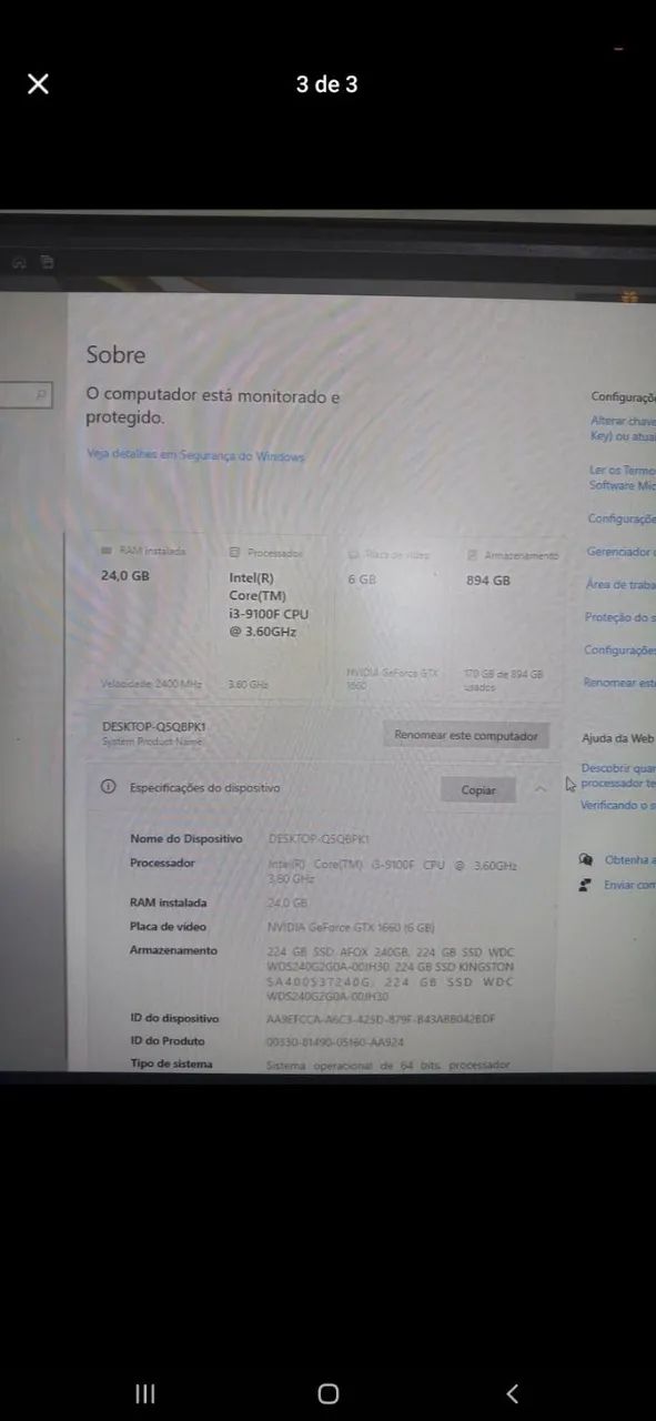 vendo pc gamer estado de novo]