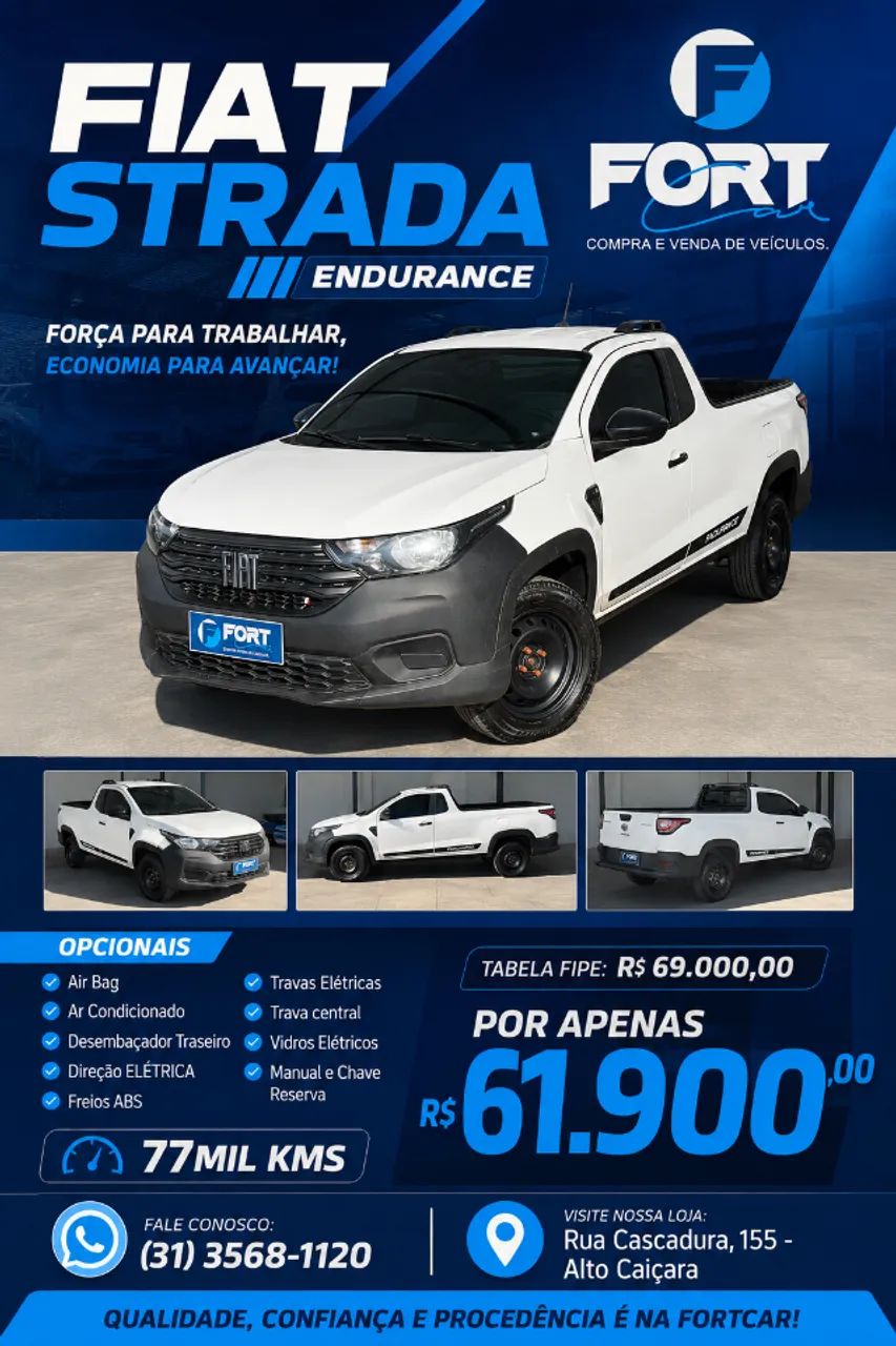 Fiat Strada Endurance 1.4 Flex 8V CS Plus 2022