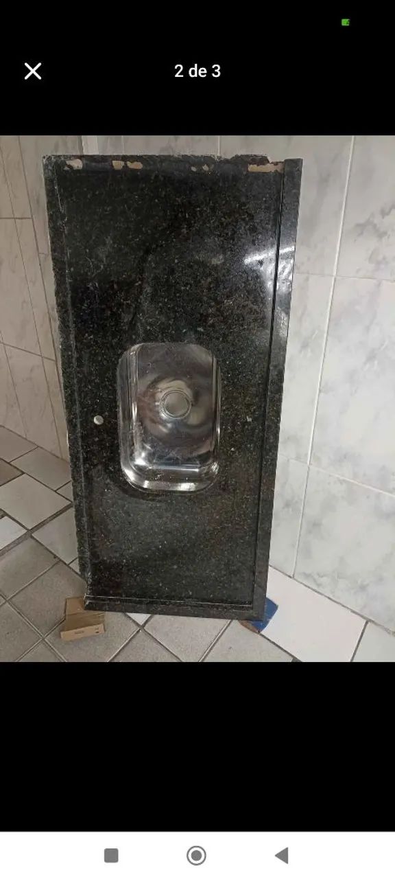 Vendo pia de mármore usada em bom estado. - Foto 2
