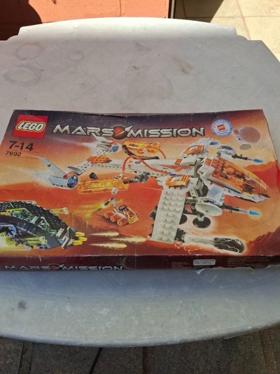  MARS MISSION Nave espacial Lego 7-14, 7692, caixa fechada com marcas de guardada, amassad - Foto 2