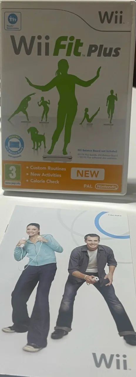 Jogo Wii Fit Plus para Nintendo Wii - Original com Caixa e Manual