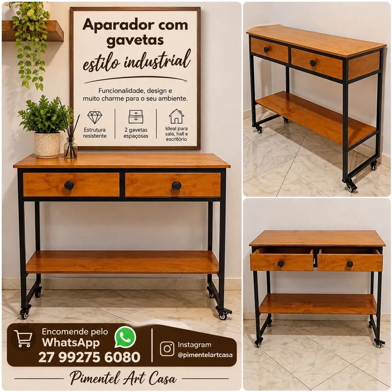 Móveis estilo industrial 