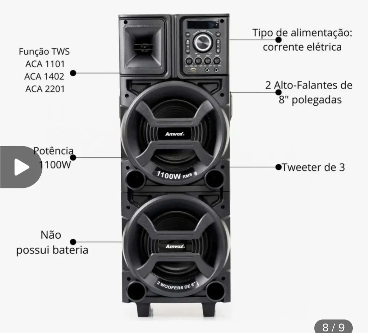 CAIXA NOVA POTENTE SEM MARCAS  - Foto 2