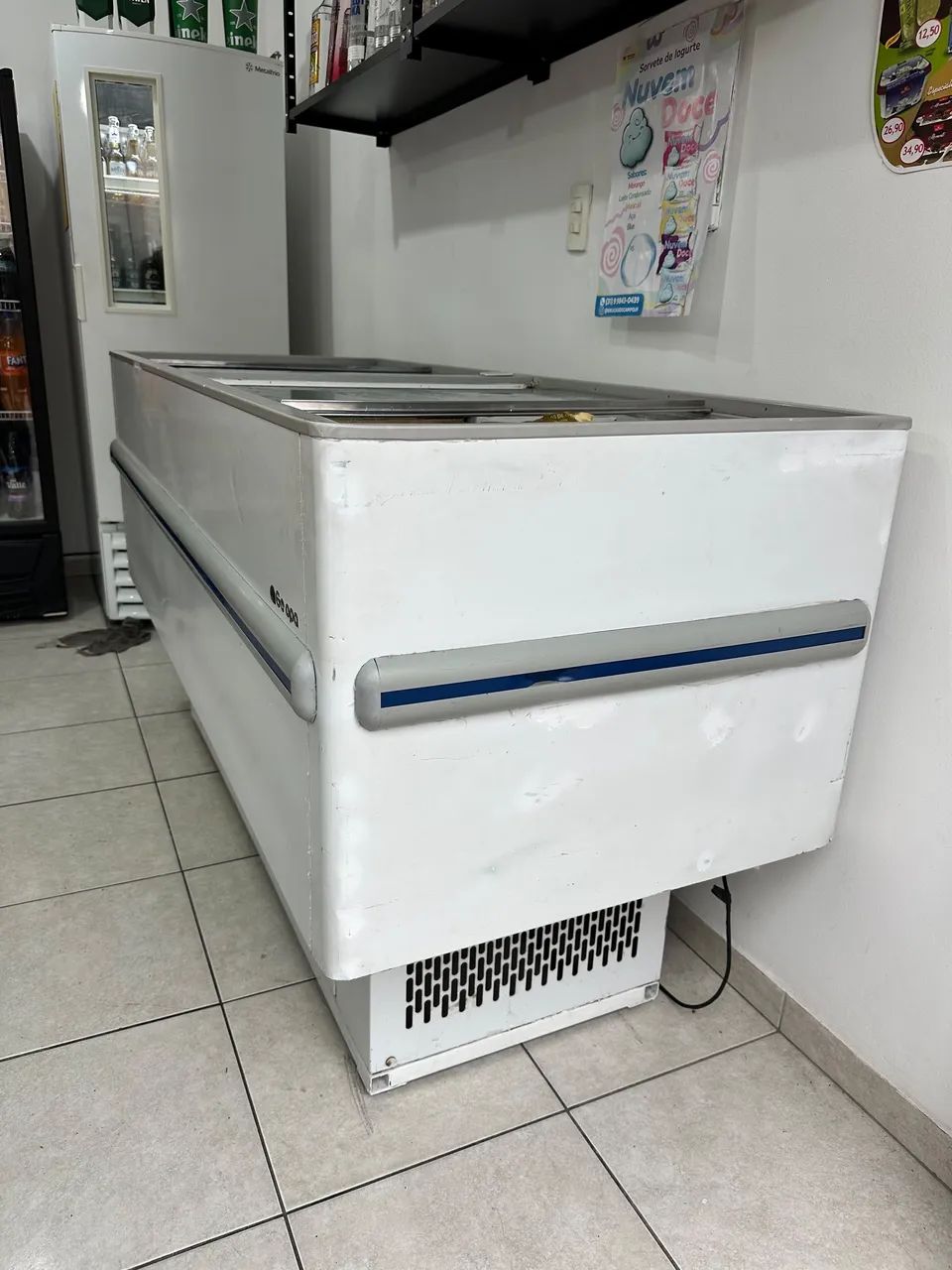 Freezer horizontal/ ilha expositora 