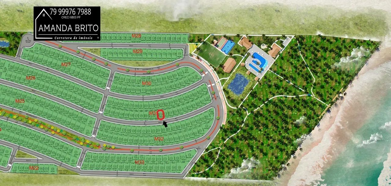 FRENTE SUL 300M da praia - Lote c/ 200m² no Mares de Malui - Foto 2