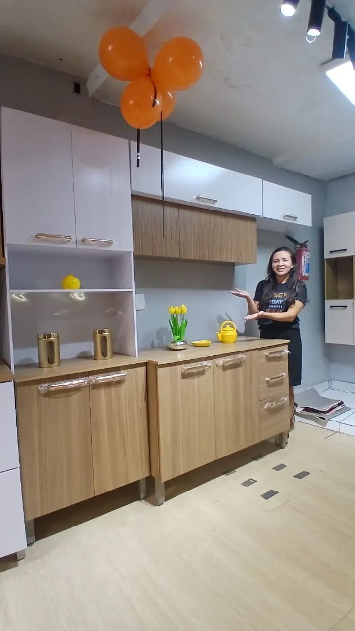 Conj de cozinha completo - entrega e montagem grátis 