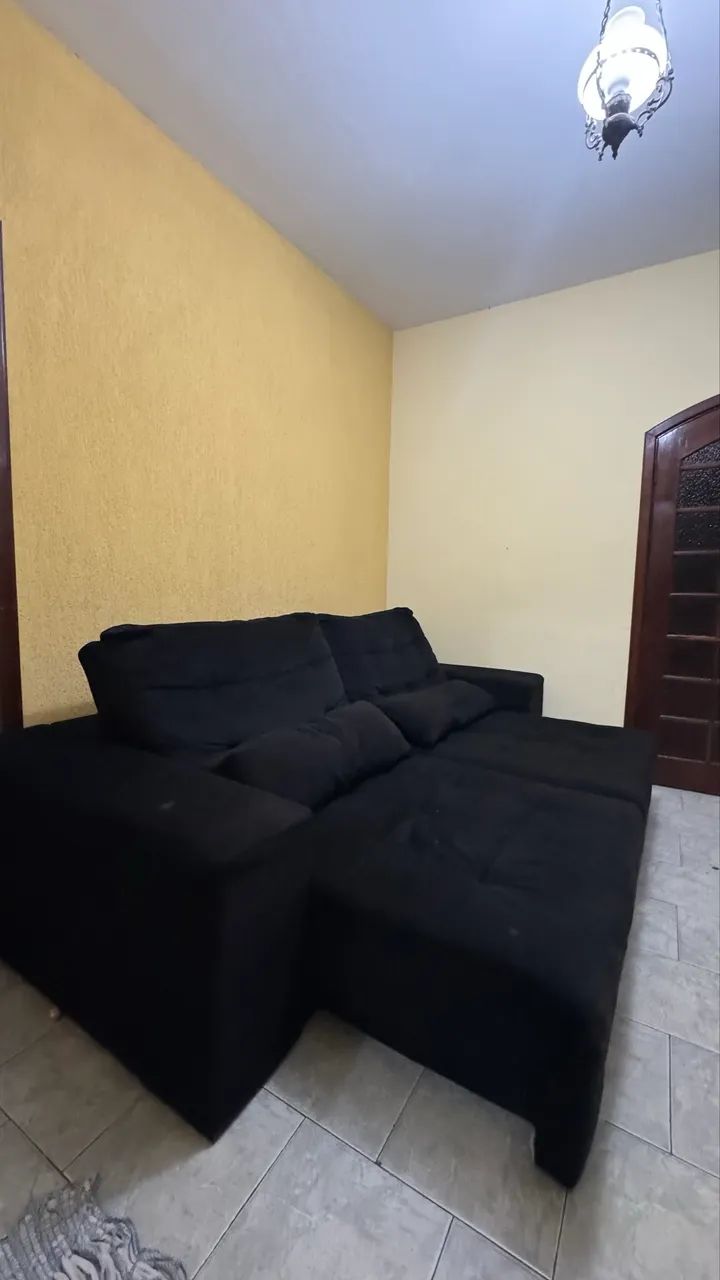Sofá cama Preto Usado433926760343152642