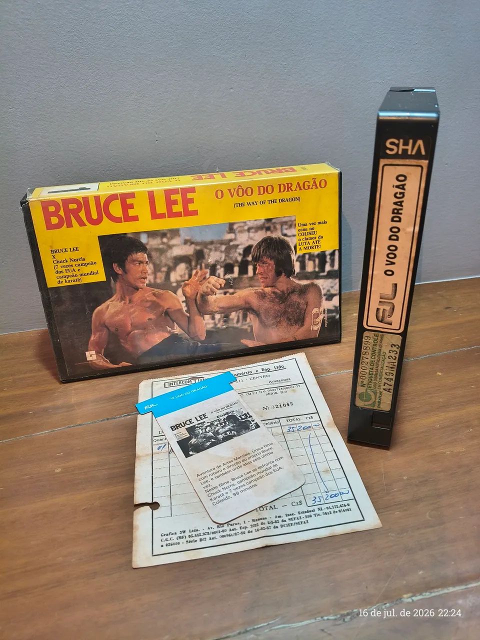 Vhs Bruce Lee - O vôo do dragão  - Foto 3