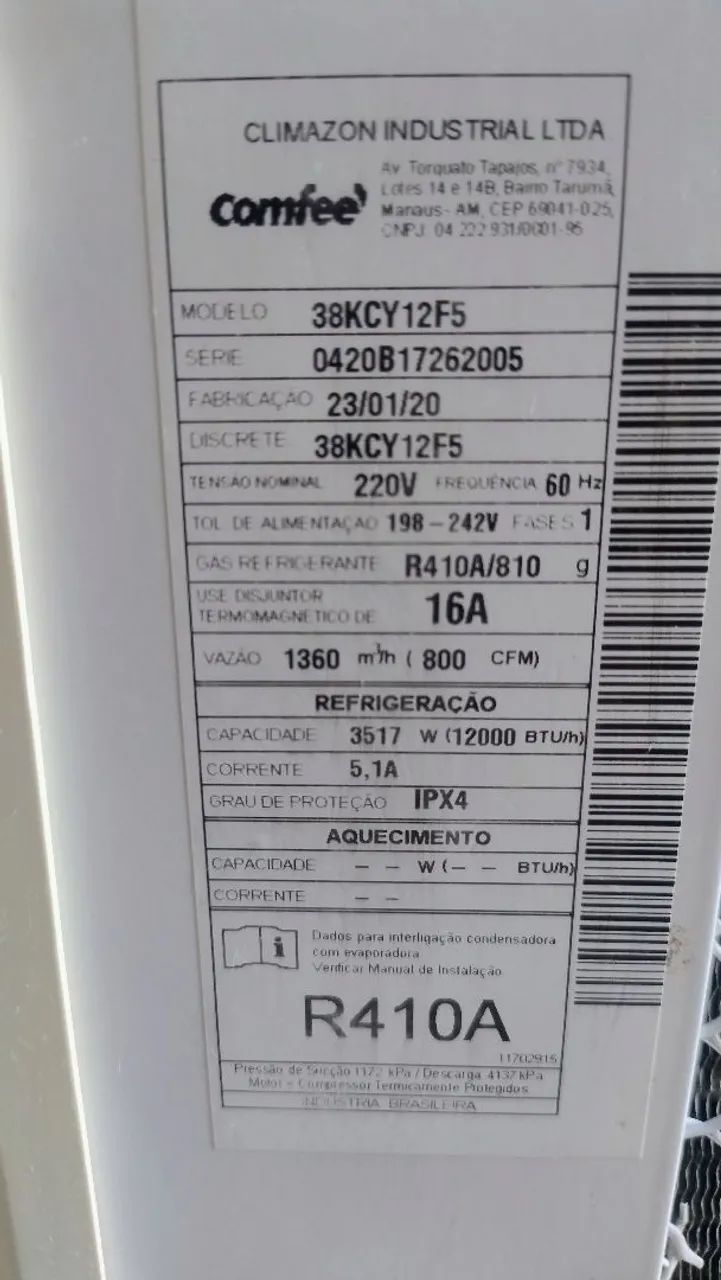 Ar Condicionado Comfee 12.000btus - Foto 3