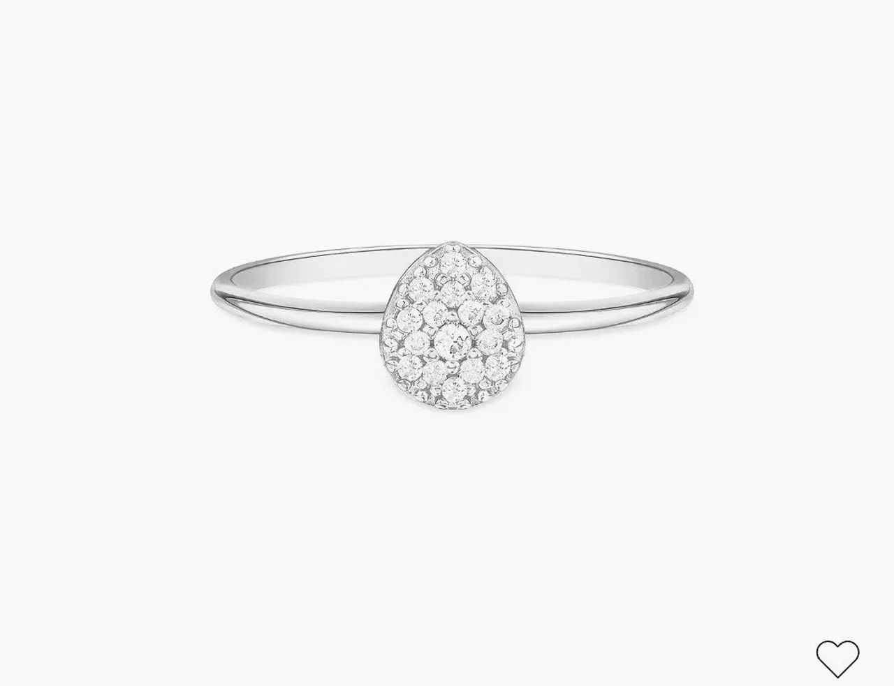 Vivara Anel Pavê em Ouro Branco 18k com Diamantes - Foto 2