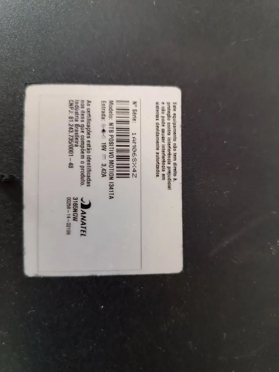  Notebook Positivo Motion i341TA Carcaça 