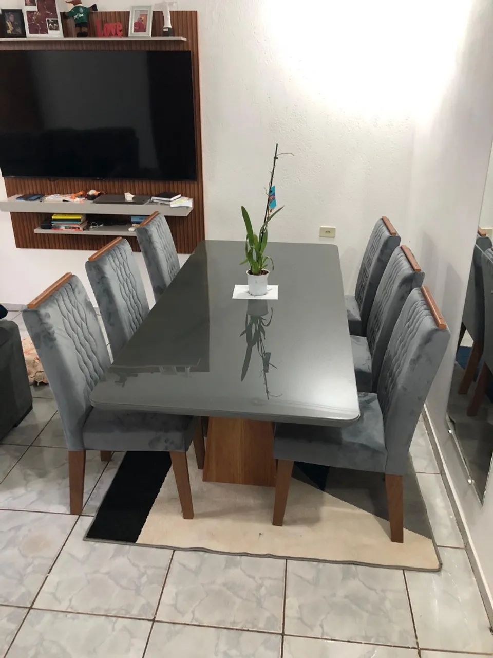 Mesa de jantar 6 lugares 
