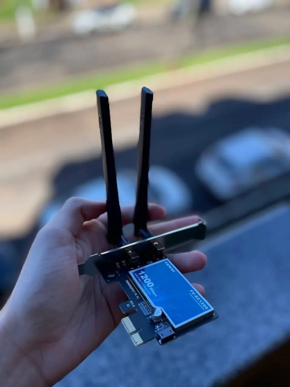 Placa de Rede Wi-Fi 5G e Bluetooth (PCIe) - Fenvi AC1200 - NOVA - Foto 2