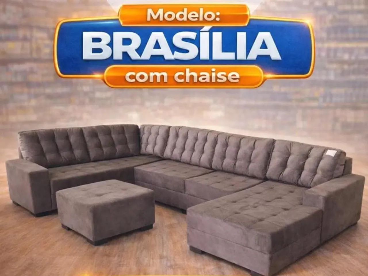 Sofá Brasília canto com cheise