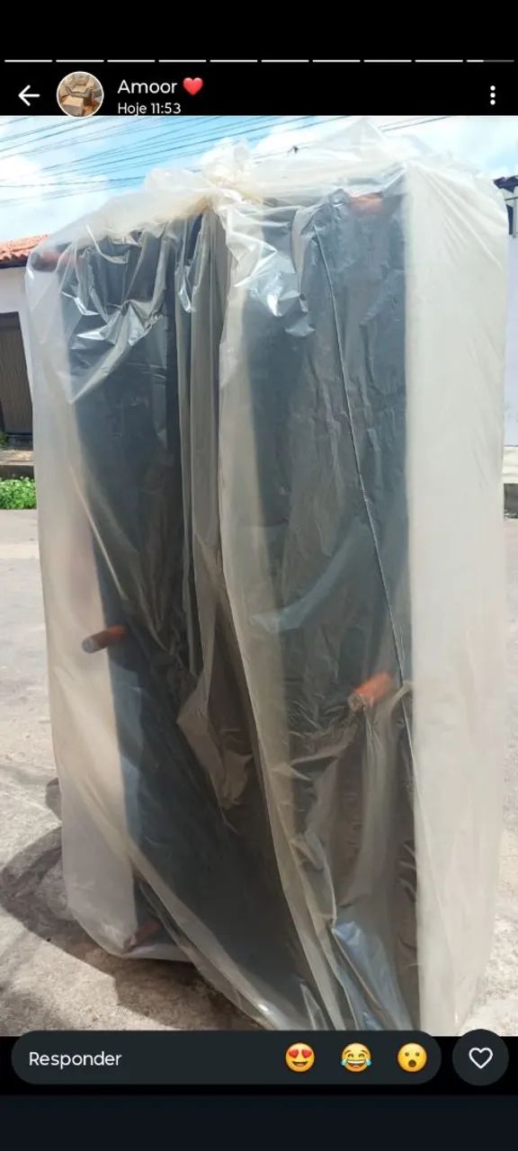 CAMA BOX DE SOLTEIRO 300 REIAS NOVA * - Foto 2