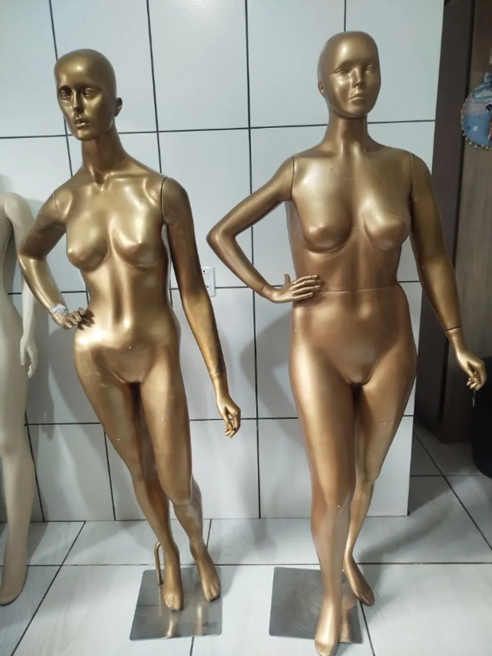 Manequins de fibra conjunto slim e plus size - Foto 4
