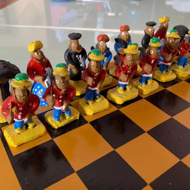 Peça de decoração tabuleiro de xadrez do cangaço - Foto 4