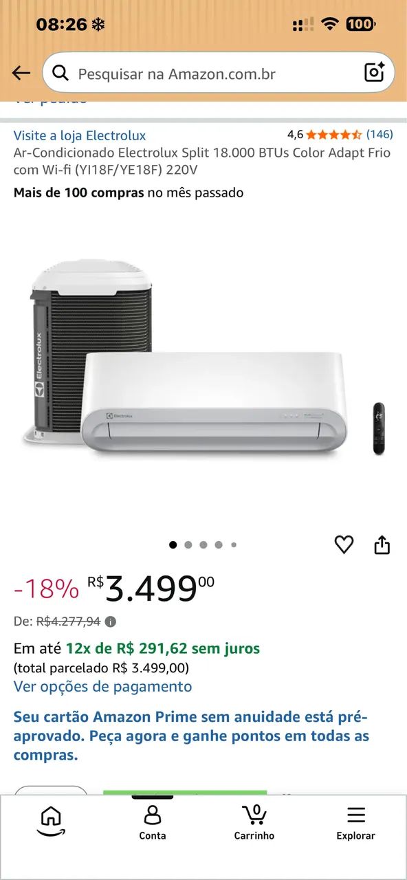 Vendo Ar condicionado Eletrolux 18 mil Btu - Foto 2