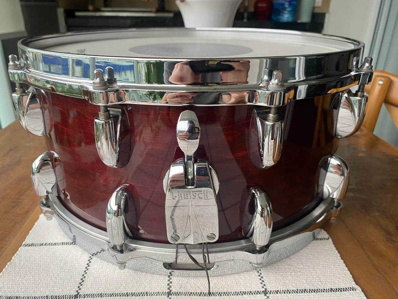 Caixa gretsch USA custom 14x6,5 - Jasper shell - Foto 2