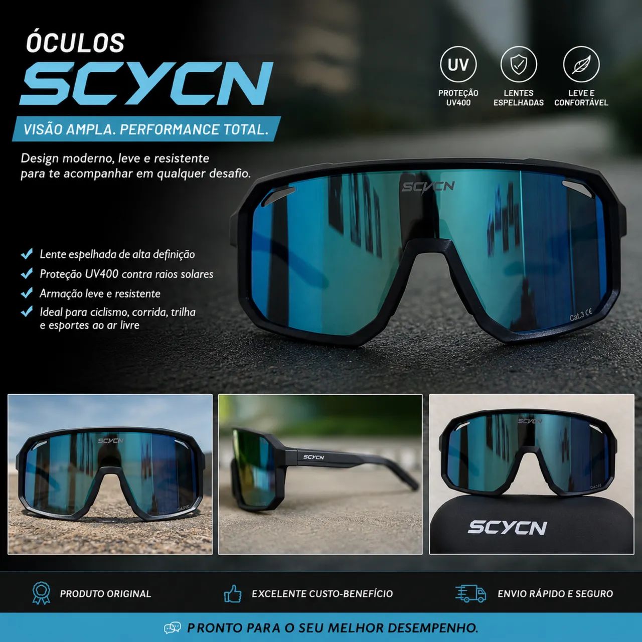 Óculos de sol SCNCN novo - Foto 2