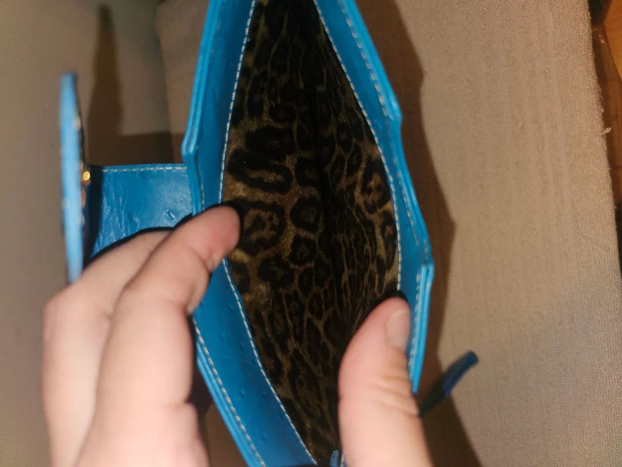 Capa Carmen Steffens couro legítimo turqueza - Foto 3