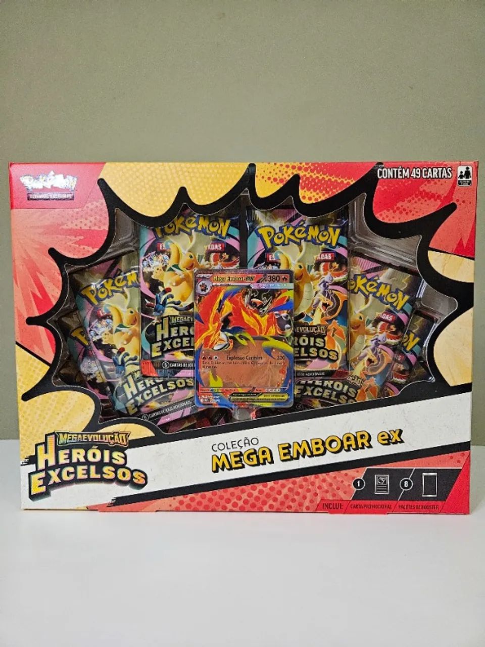 Box Pokémon ME02.5 Coleção Mega Emboar EX