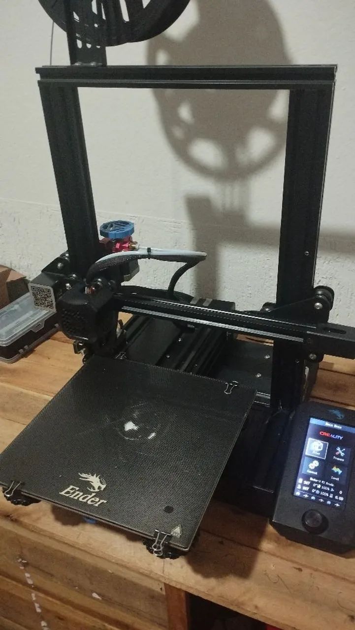 Ender 3 V2 com Upgrades (Molas de silicone laranjas + Extrusora de Metal) - Foto 2