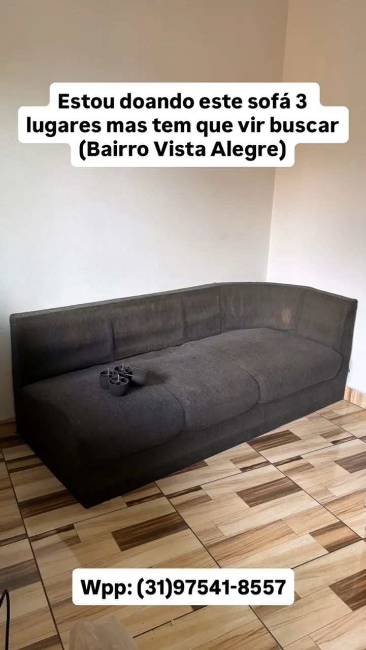 Sofá 3 lugares - DOAÇÃO