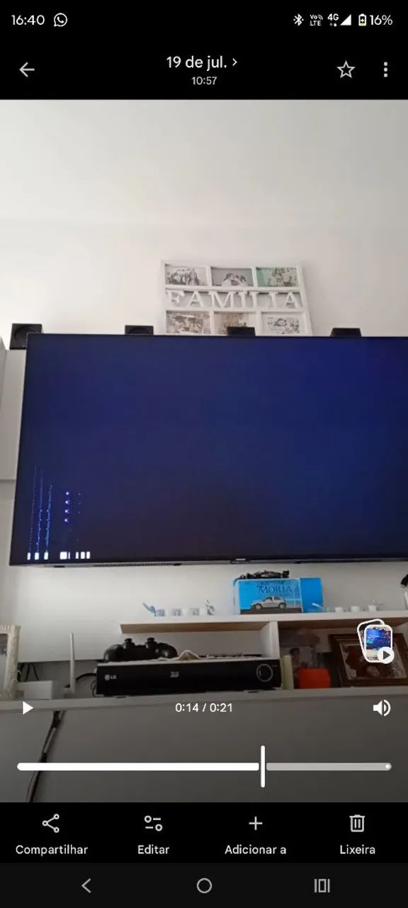 Vende se televisão Samsung 50 polegadas display com defeito  - Foto 4