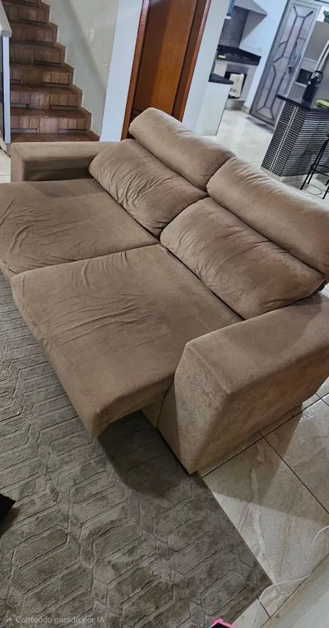 Sofá 2 lugares retrátil e reclinavel. - Foto 3