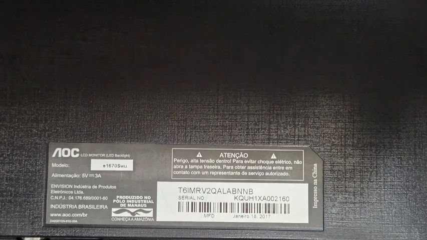 MONITOR WIDESCREEN LED AOC 15,6 - Foto 3