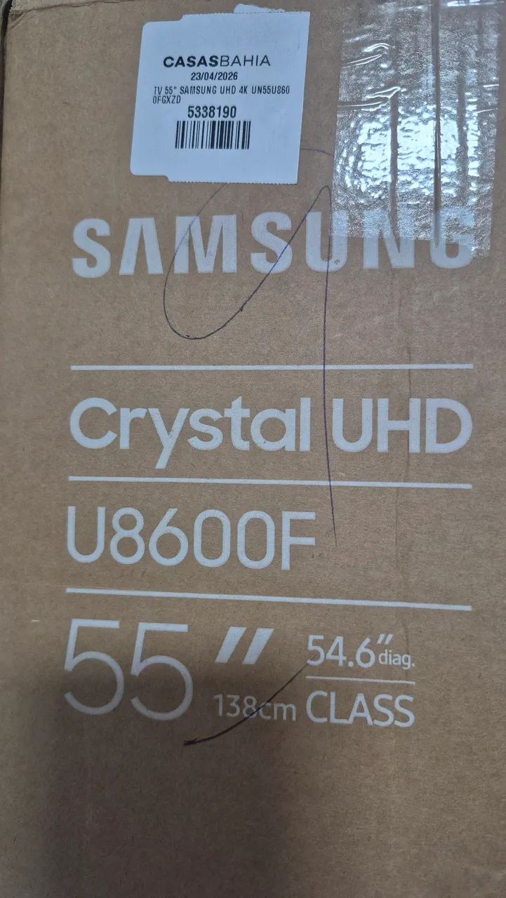 Caixa de papelão para TV Samsung 55 polegadas, entrego. 