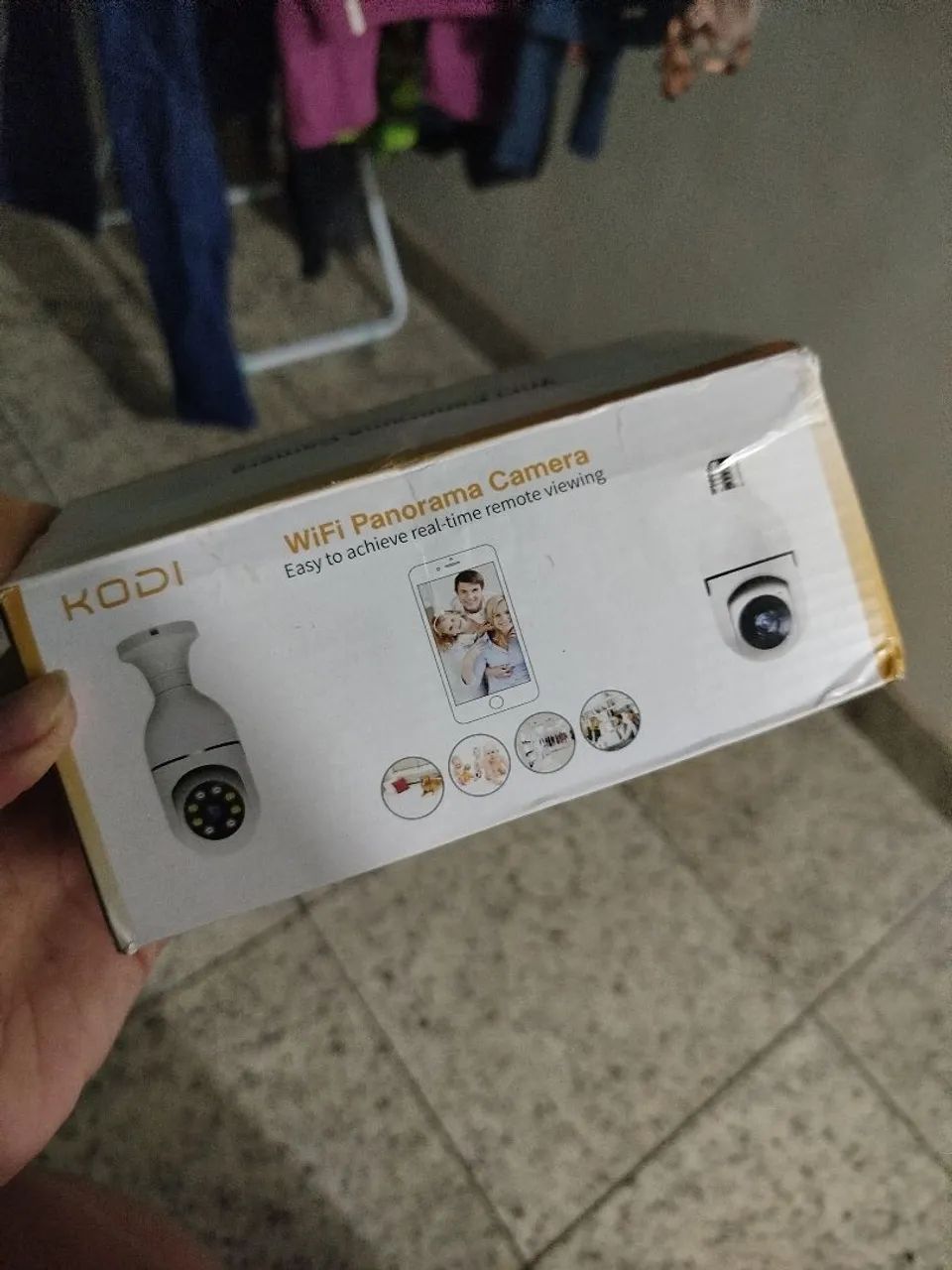 Wi-Fi câmera lâmpada,nunca usado