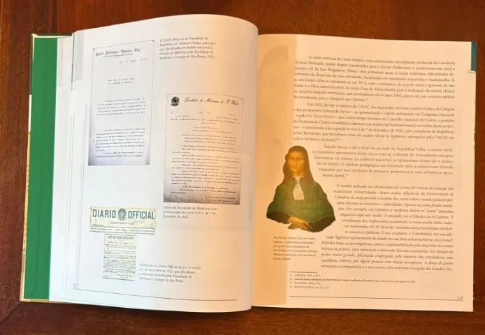 livro da história da faculdade de medicina da USP Oswaldo Cruz CA - Foto 2