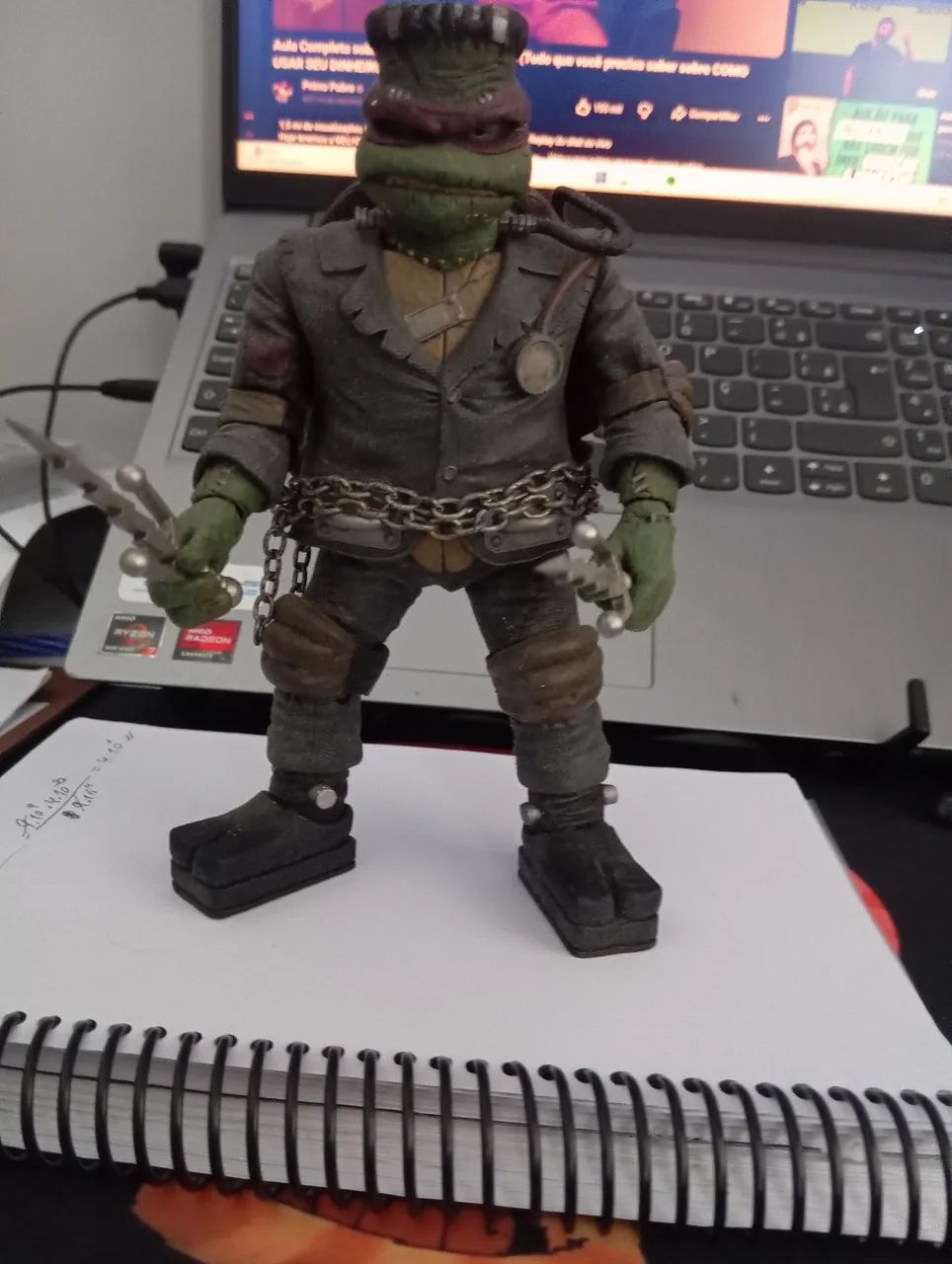 Tartarugas ninjas neca monstros universal Rafael frankenstein  - Foto 2