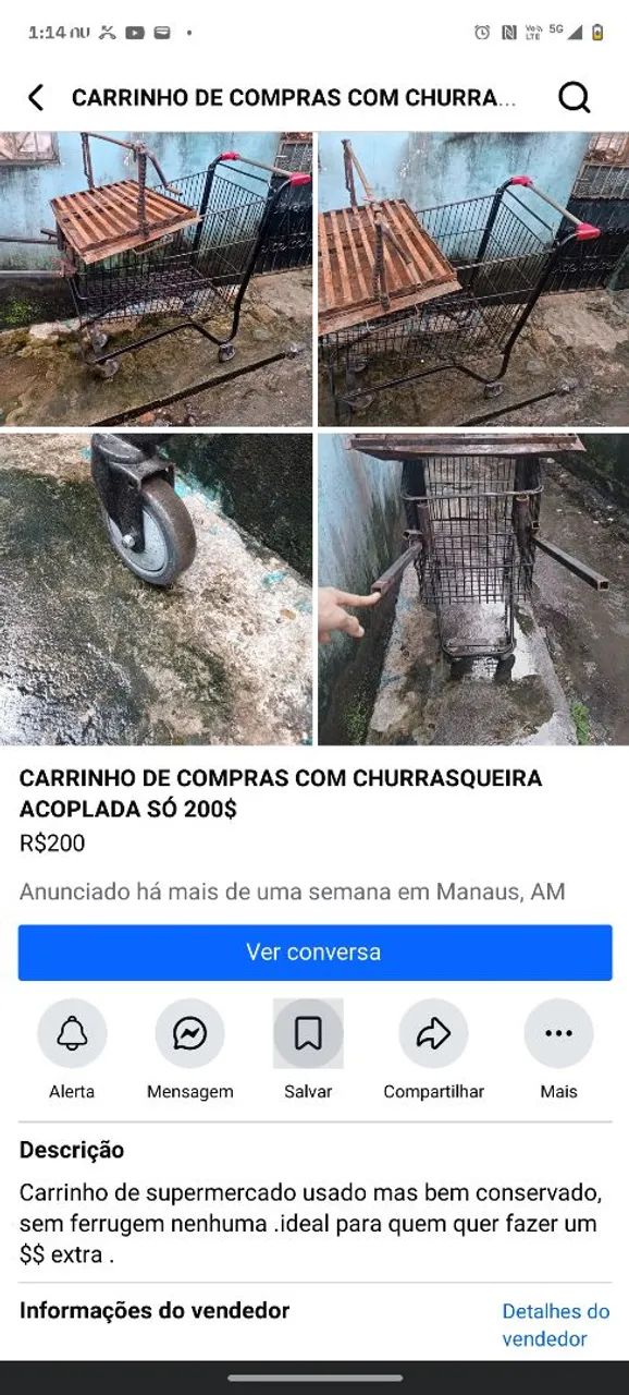 Carrinho de supermercado  - Foto 3