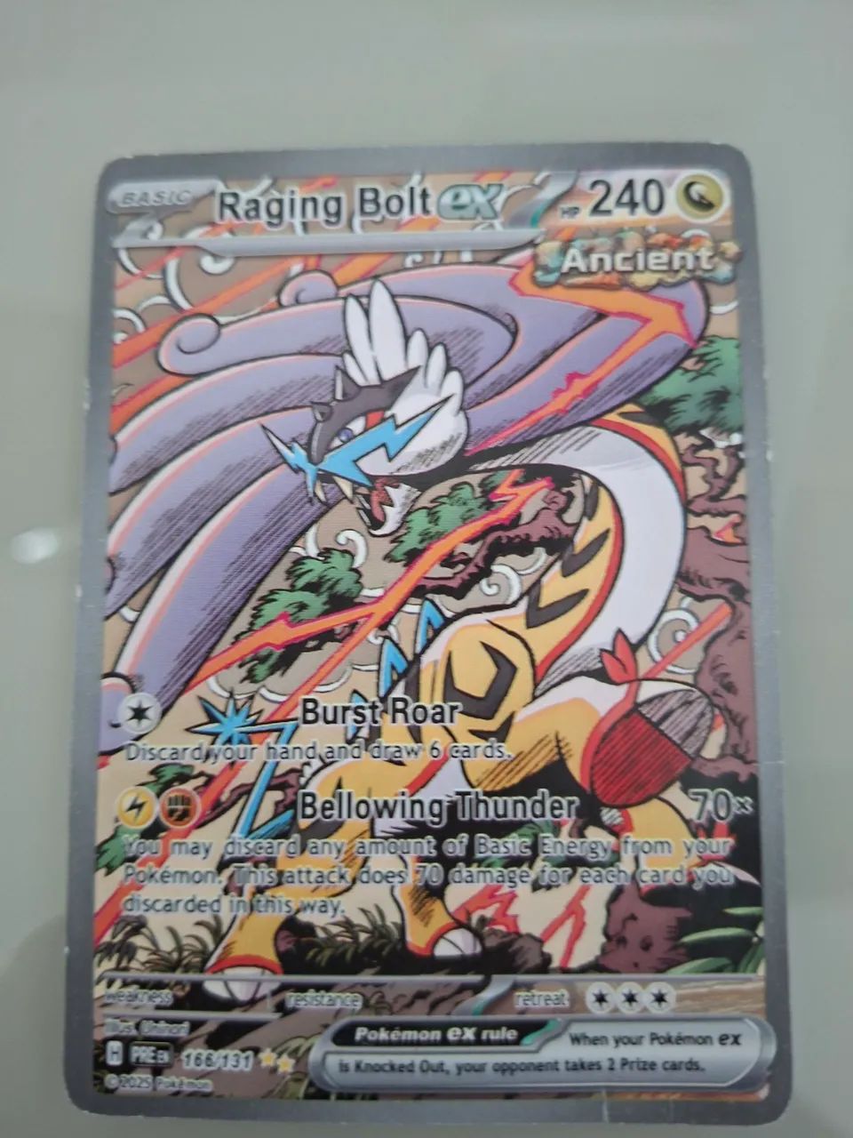 Carta pokémon raging bolt ex