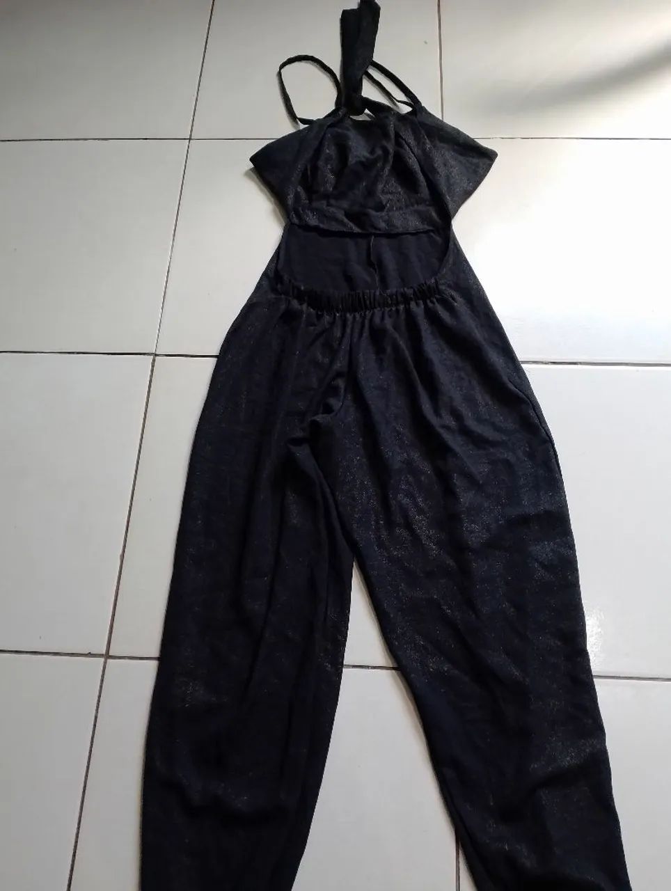 Macacão longo preto 