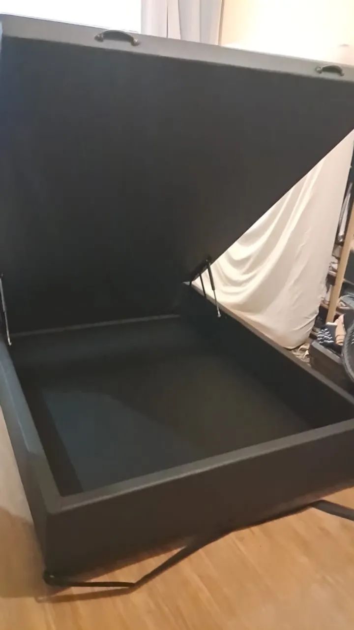 Cama Bau Inteiro Casal Blindada, Laterais Fechadas, Preço de Fábrica! Cartão 12x! - Foto 5
